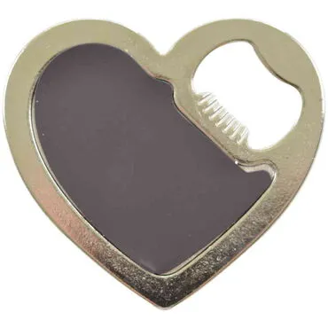 Toptan İstanbul Temalı Myros Metal Kalp Açacak Magnet 85x76 mm - 2