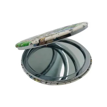 Bursa Themed Customised Uv Printed Round Compact Mirror 72x11 mm - 2