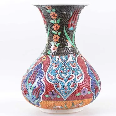 Toptan Samur Tezhi̇p 20 Cm Geni̇ş Vazo