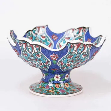 Toptan Samur Tezhi̇p 20 Cm Ayakli Kase - Standart - 3