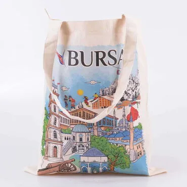 Bursa Themed Digital Printed Tote  Bag 35x40 cm