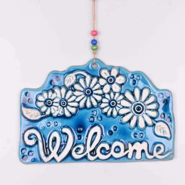 Welcome Themed Nautical Ceramics Fourth Size Wall Hanging