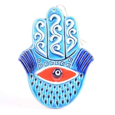 Evil Eye Themed Nautical Ceramics Fifth Size Wall Hanging