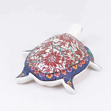Turkish Ceramics Tezhip Caretta Caretta Figurine - 5