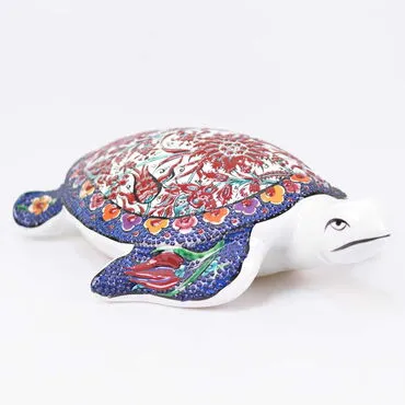 Turkish Ceramics Tezhip Caretta Caretta Figurine - 7