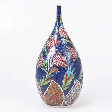 Turkish Ceramics Tezhip 30 cm Drop Bottle - Standart - 2