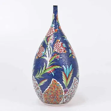 Turkish Ceramics Tezhip 30 cm Drop Bottle - Standart - 3
