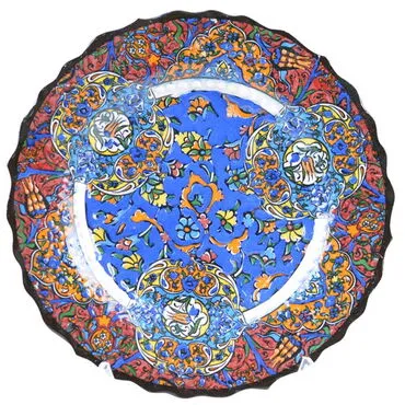 Turkish Ceramics Tezhip 18 cm Decorative Plate - 3