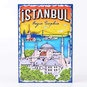 Istanbul Themed Wooden Customised Door Sign Board 200x290 Mm - 11