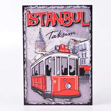 Istanbul Themed Wooden Customised Door Sign Board 200x290 Mm - 12