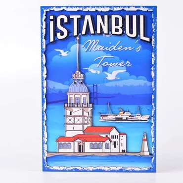 Istanbul Themed Wooden Customised Door Sign Board 200x290 Mm - 14