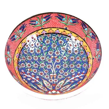 Turkish Ceramics Tezhip 20 cm Bowl - 5