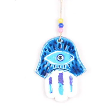 Evil Eye Themed Nautical Ceramics First Size Wall Hanging - 3