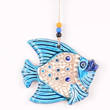 Fish Themed Nautical Ceramics Second Size Wall Hanging - 3