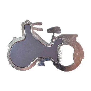 Istanbul Themed Bicycle Shaped Metal Magnetic Bottle Opener 100x65 mm - 2