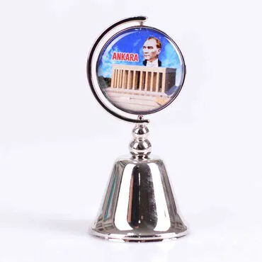 Ankara Themed Collectible Souvenir Metal Bell 44x90 mm