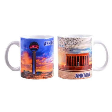 Toptan Ankara Temalı Seramik Özel Baskılı Kupa 80x95 mm - 7