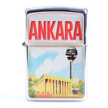 Toptan Ankara Temalı Myros Benzinli Çakmak - 6