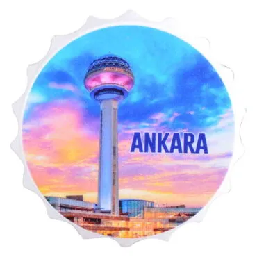 Ankara Themed Customised Uv Printed Bottle Cap Shaped Plastic Base  Bottle Opener  63x15 mm - 3