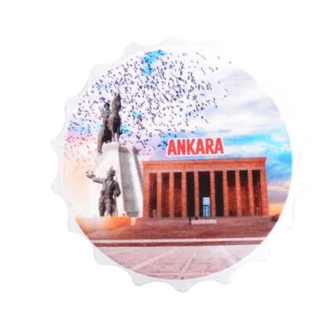 Ankara Themed Customised Uv Printed Bottle Cap Shaped Plastic Base  Bottle Opener  63x15 mm - 4