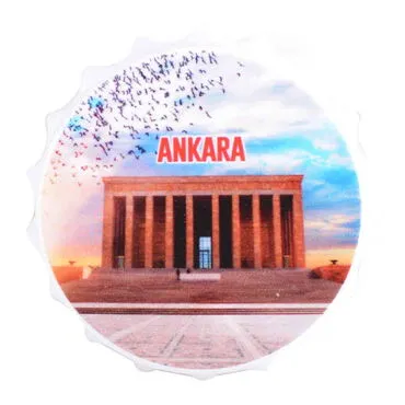Ankara Themed Customised Uv Printed Bottle Cap Shaped Plastic Base  Bottle Opener  63x15 mm - 5
