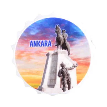 Ankara Themed Customised Uv Printed Bottle Cap Shaped Plastic Base  Bottle Opener  63x15 mm - 10