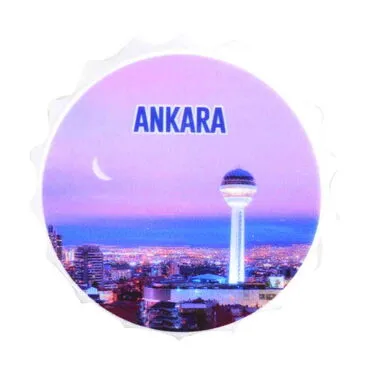 Ankara Themed Customised Uv Printed Bottle Cap Shaped Plastic Base  Bottle Opener  63x15 mm - 15