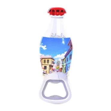Eskisehir Themed Customised Uv Printed Coca Cola Bottle Shape Plastic Base Bottle Opener 42x120 mm - 3