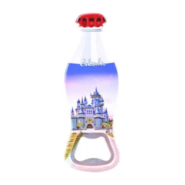 Eskisehir Themed Customised Uv Printed Coca Cola Bottle Shape Plastic Base Bottle Opener 42x120 mm - 4