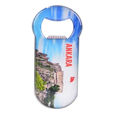 Ankara Themed Customizable Metal Magnetic Bottle Opener 90x45 mm - 7