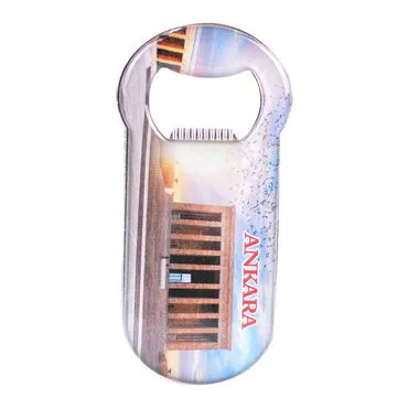 Ankara Themed Customizable Metal Magnetic Bottle Opener 90x45 mm - 9