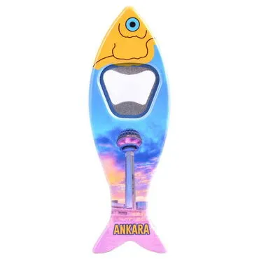 Toptan Ankara Temalı Myros Balık Açacak Magnet 42x130 mm - 3