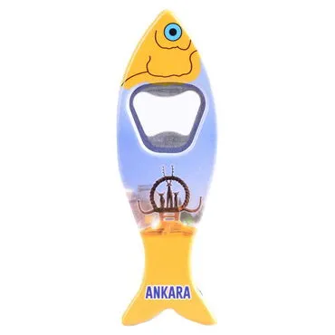Toptan Ankara Temalı Myros Balık Açacak Magnet 42x130 mm - 10