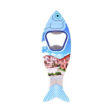 Eskisehir Themed Customised UV Printed Fish Shape Printed Plastic Base Bottle Opener 42x130 mm - 4