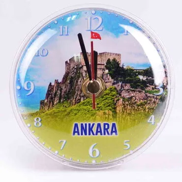 Ankara Themed Customised Fridge Magnet Clock - 9