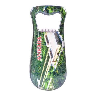 Ankara Themed Customizable Metal Magnetic Bottle Opener 95x42 mm - 6