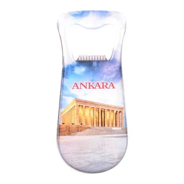 Ankara Themed Customizable Metal Magnetic Bottle Opener 95x42 mm - 7