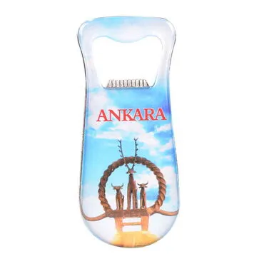 Ankara Themed Customizable Metal Magnetic Bottle Opener 95x42 mm - 9