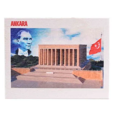 Ankara Themed Wooden UV Printed Travel Postcard 116x150 mm - 5