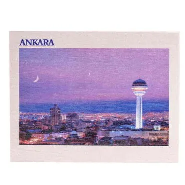 Ankara Themed Wooden UV Printed Travel Postcard 116x150 mm - 6