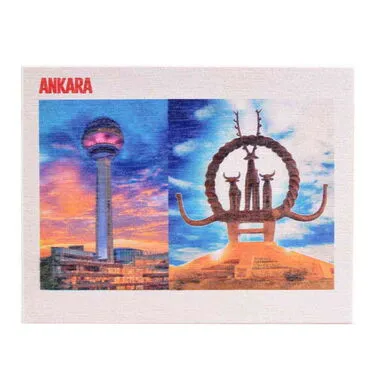 Ankara Themed Wooden UV Printed Travel Postcard 116x150 mm - 9