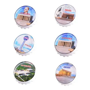 Toptan Ankara Temalı Myros Beyaz Kapak Açacak Magnet 63x15 mm - 2