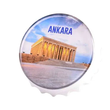Toptan Ankara Temalı Myros Beyaz Kapak Açacak Magnet 63x15 mm - 4
