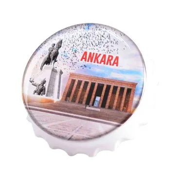 Toptan Ankara Temalı Myros Beyaz Kapak Açacak Magnet 63x15 mm - 6