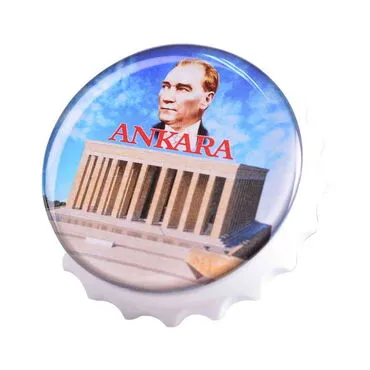 Toptan Ankara Temalı Myros Beyaz Kapak Açacak Magnet 63x15 mm - 7
