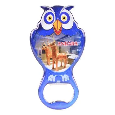 Toptan Ankara Temalı Myros Metal Baykuş Açacak Magnet 88x47 mm - 9