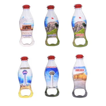 Toptan Ankara Temalı Myros Metal Kola Şişesi Açacak Magnet 120x41 mm - 2