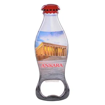 Toptan Ankara Temalı Myros Metal Kola Şişesi Açacak Magnet 120x41 mm - 10