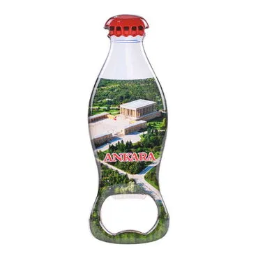 Toptan Ankara Temalı Myros Metal Kola Şişesi Açacak Magnet 120x41 mm - 12