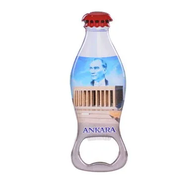 Toptan Ankara Temalı Myros Metal Kola Şişesi Açacak Magnet 120x41 mm - 13